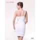 Sexy elastické bílé společenské šaty Ever Pretty 3582