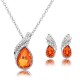 Dámský set - náhrdelník + náušnice Swarovski krystal G0799 - 5 barev