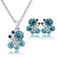Dámský set - náhrdelník + náušnice Swarovski krystal G0812 - 4 barvy, 2 varianty