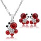 Dámský set - náhrdelník + náušnice Swarovski krystal G0812 - 4 barvy, 2 varianty