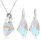 Dámský set - náhrdelník + náušnice s delfínem Swarovski krystal G0817 - 6 barev