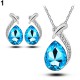 Dámský set - náhrdelník + náušnice Swarovski krystal - 6 barev