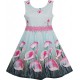 Dětské, dívčí letní šaty s růžovými květinami - kaly