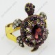 Luxusní módní zlatý masivní dámský náramek želva fialový Swarovski krystal 