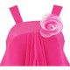 Dětské, dívčí slavnostní šaty s volánky - sytě růžové