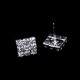 Luxusní set - náhrdelník + náušnice + náramek + prsten bílé zlato Swarovski krystal 