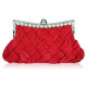 Luxusní společenská kabelka červená