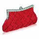 Luxusní společenská kabelka červená