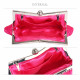 Luxusní společenská kabelka sytě růžová