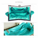 Luxusní společenská kabelka tyrkysově modrá
