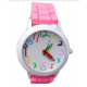 Dětské hodinky silikonové s barevnými číslicemi "tužka"