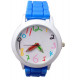 Dětské hodinky silikonové s barevnými číslicemi "tužka"