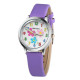 Dětské, dívčí hodinky s číslicemi - " květiny" 7 barev