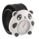 Dětské silikonové, navíjecí SLAP hodinky - medvídek panda