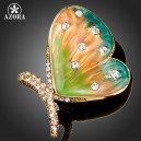 Luxusní módní brož - motýl Swarovski krystal 