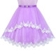 Dětské, dívčí společenské šaty, šaty pro družičku s krajkou fialové