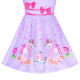 Dětské, dívčí letní šaty fialové s jednorožcem
