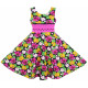 Dětské, dívčí letní květinové šaty barevné