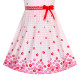 Dětské, dívčí letní šaty jemně růžové proužkované s kytičkami