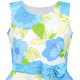 Dětské, dívčí letní šaty jemně modré květové
