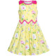 Dětské, dívčí letní šaty žluté s potiskem růžiček