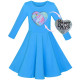 Dětské šaty s dlouhým rukávem a měnícím se obrázkem - 3 barvy