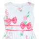 Dětské, dívčí letní šaty bílé s růžičkami