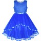 Dětské, dívčí společenské šaty, šaty pro družičku - modré