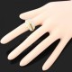 Luxusní prsten, bílé zlato, zip Swarovski krystal J2822