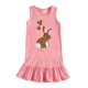 Dětské dívčí šaty, tunika bez rukávu růžová měnící se obrázek - králík