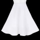 Dětské, dívčí společenské šifónové šaty vyšívané - bílé