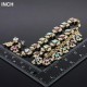 Luxusní set - barevný náhrdelník + náušnice + náramek s krystaly G0263