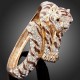 Luxusní zlatý náramek, tiger swarovski krystal B0728