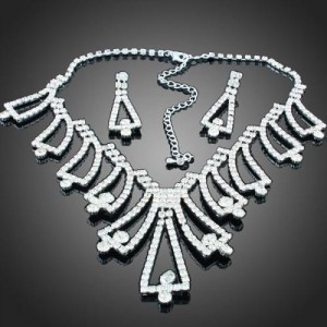 Luxusní set - náhrdelník + náušnice Swarovski krystal  G0419