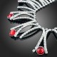 Luxusní set - náhrdelník + náušnice Swarovski krystal pavouk G0418