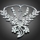 Luxusní set - náhrdelník + náušnice Swarovski krystal pavouk G0412