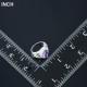 Luxusní prsten, bílé zlato, bílý, fialový Swarovski krystal J2701
