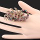Luxusní prsten, velký mořský koník Swarovski krystal J2212